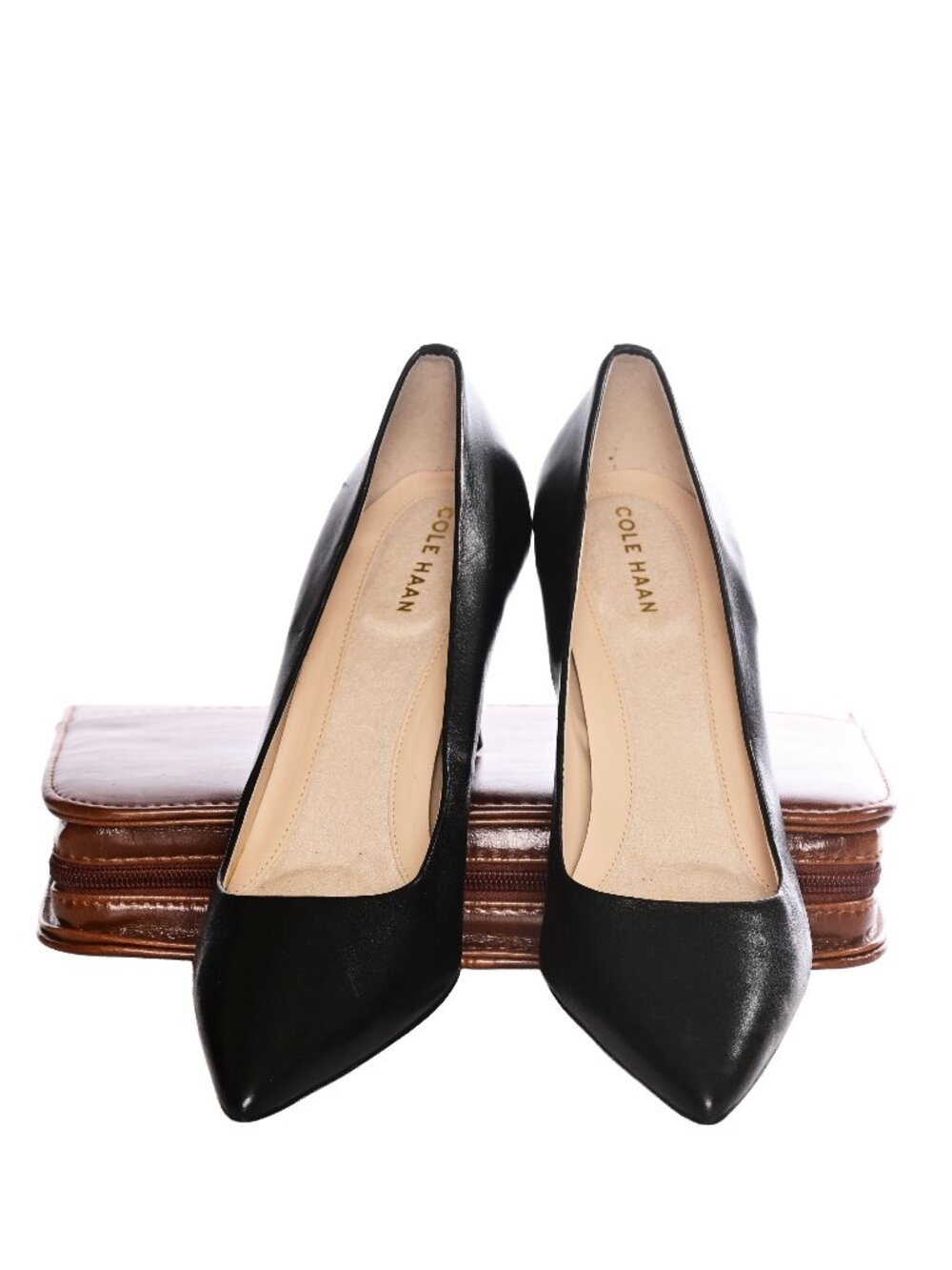 COLE HAAN Black Leather Pointed Toe Stiletto Heels
Women’s Sz 8~ Classic Styling - Picture 6 of 11